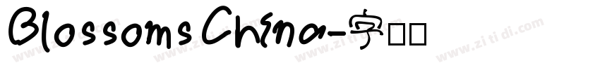 Blossoms China字体转换